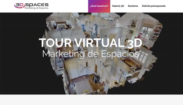 Web tour virtual 3D spaces